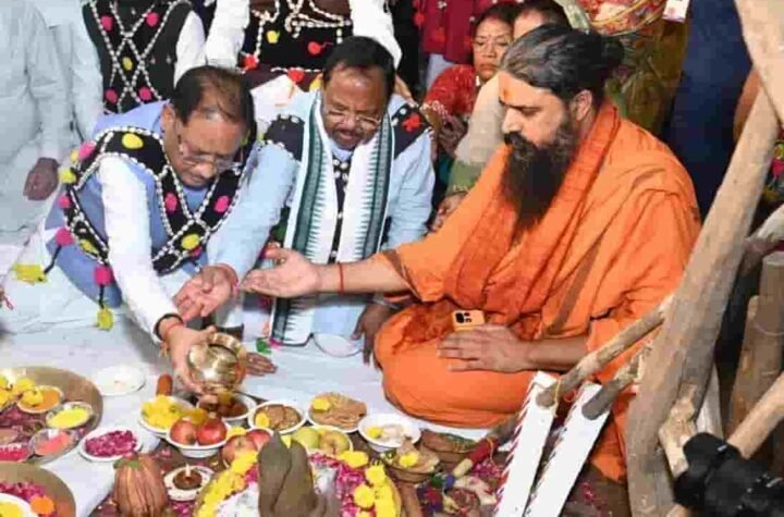 हरेली तिहार पर मुख्यमंत्री निवास में दिखी छत्तीसगढ़ की लोक संस्कृति