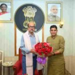 मंत्री टंकराम वर्मा ने राज्यपाल रमेन डेका से की सौजन्य भेंट