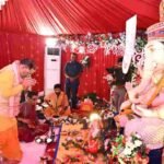 मुख्यमंत्री विष्णु देव साय ने परिवार संग मुख्यमंत्री निवास में की गणेश स्थापना