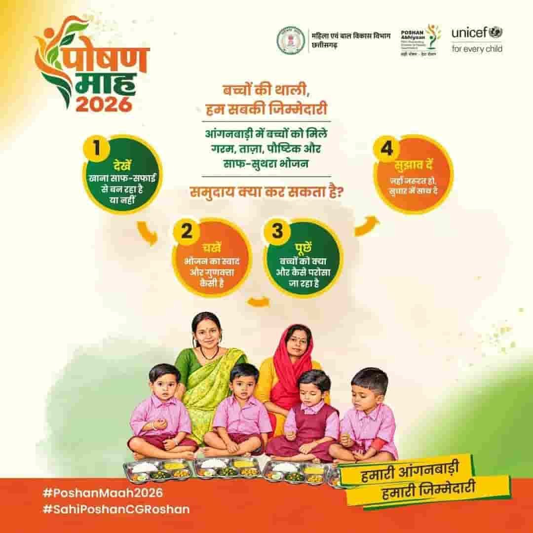 आंगनबाड़ी केंद्रों में बच्चों के पोषण और स्वच्छता पर जोर