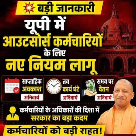 यूपी में आउटसोर्स कर्मचारियों का मौजूदा वेतन नहीं घटेगा, न्यूनतम पारिश्रमिक तय