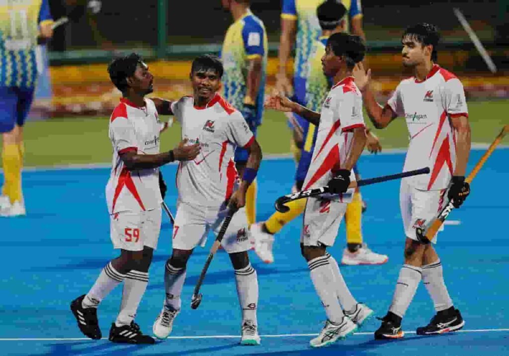 न्यायधानी नाइट्स और मैनपाट टाइटन्स के डिफेंडर्स का बेहतरीन प्रदर्शन, मैच 1-1 से ड्रॉ