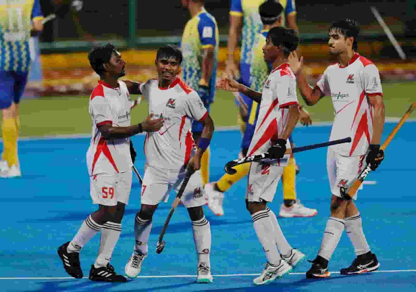 न्यायधानी नाइट्स और मैनपाट टाइटन्स के डिफेंडर्स का बेहतरीन प्रदर्शन, मैच 1-1 से ड्रॉ